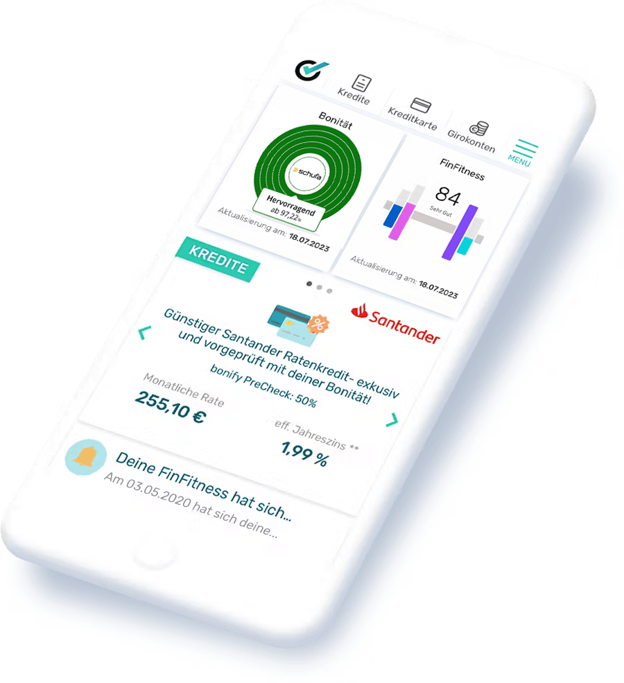 NeoScore: Digitale Kreditbewertung per App 2 Zll0caWtHYXtT9LA bonify dashboard home