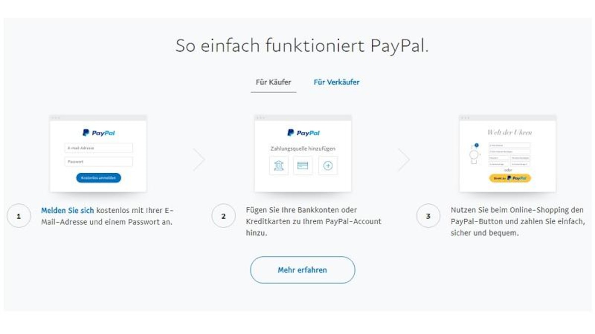 wie funktioniert paypal bild screenshot 93660fe6
