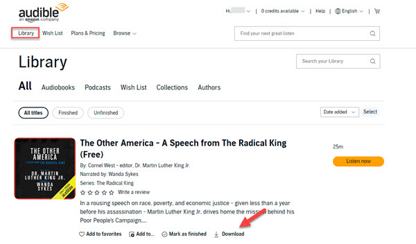 audible hoerbuch herunterladen webseite