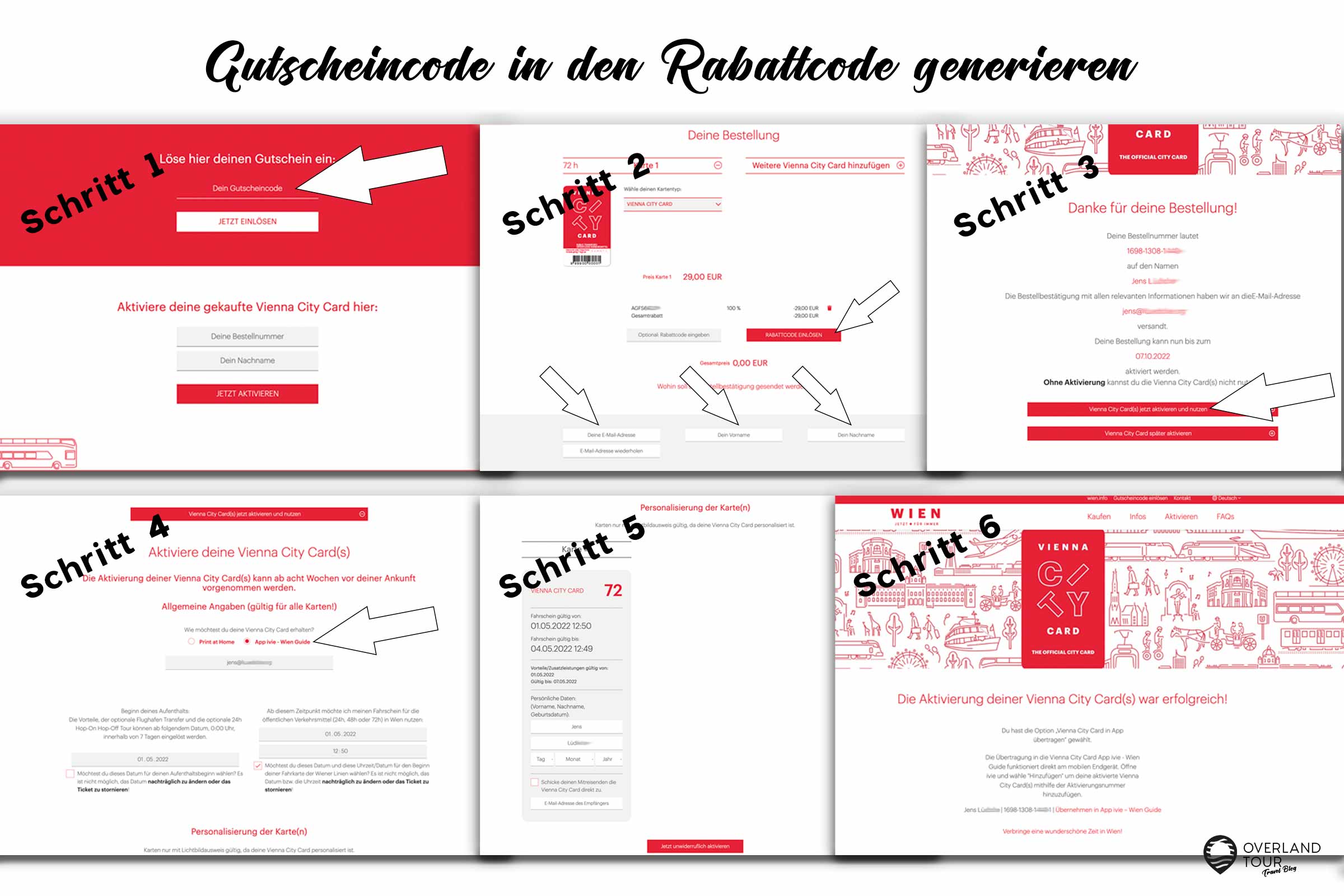 Gutschein Code einloesen Vienna Card WEB