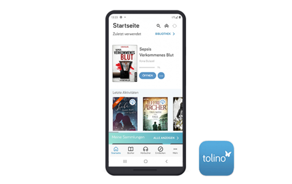 tolino app Bibliothek 1