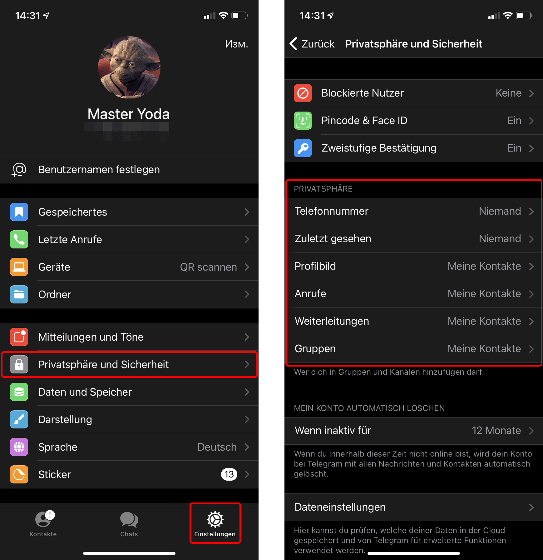 telegram privacy security screen 5 DE